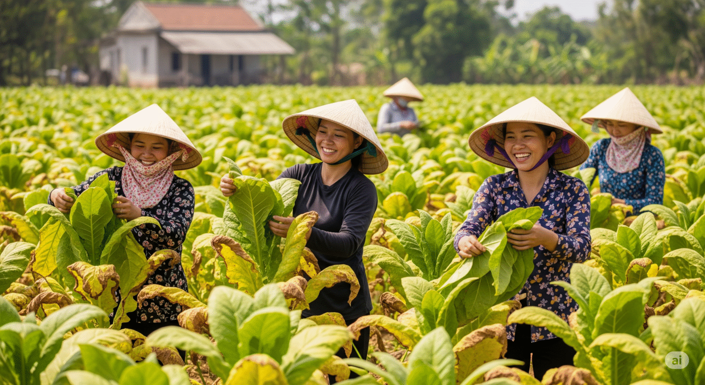 vùng nguyên liệu thuốc lá của sunrise tobacco
